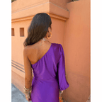 Felicity | Wedding Guest One-Shoulder Wrap Maxi Dress for Women