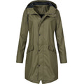 Kiri | Hooded A-Line Longline Rain Jacket for Women