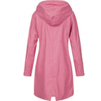 Kiri | Hooded A-Line Longline Rain Jacket for Women