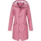 Kiri | Hooded A-Line Longline Rain Jacket for Women