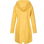Kiri | Hooded A-Line Longline Rain Jacket for Women