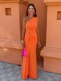 Morgance | Wedding Guest One-Shoulder Maxi Dress for Women