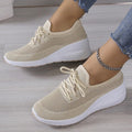 Lilac | Knit Sneakers with Lace-Up for Women
