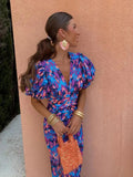 Suzette | Wedding Guest Wrap Dress with Puff Sleeves for Women