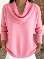 Lourdes | Knit Jumper with Cowl Neck and Long Sleeves for Women