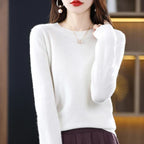 Lucetta | Crew Neck Cashmere Sweater for Women
