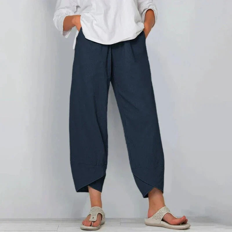 Clara | Wide Leg Cropped Pants for Women