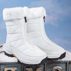 Mariette | Snow Boots with Faux Fur Cuff for Women