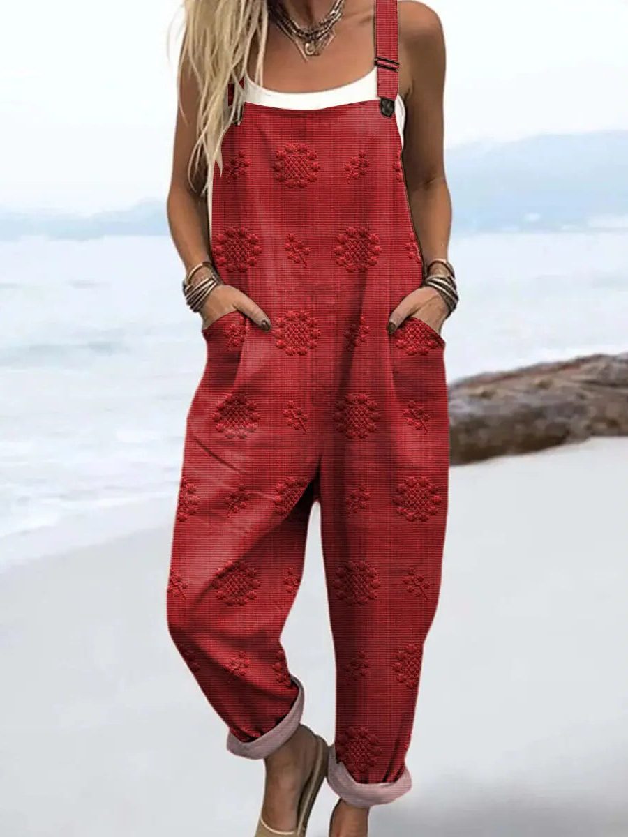 Miya | Relaxed Wide Leg Jumpsuit with Pockets for Women