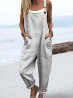Miya | Relaxed Wide Leg Jumpsuit with Pockets for Women
