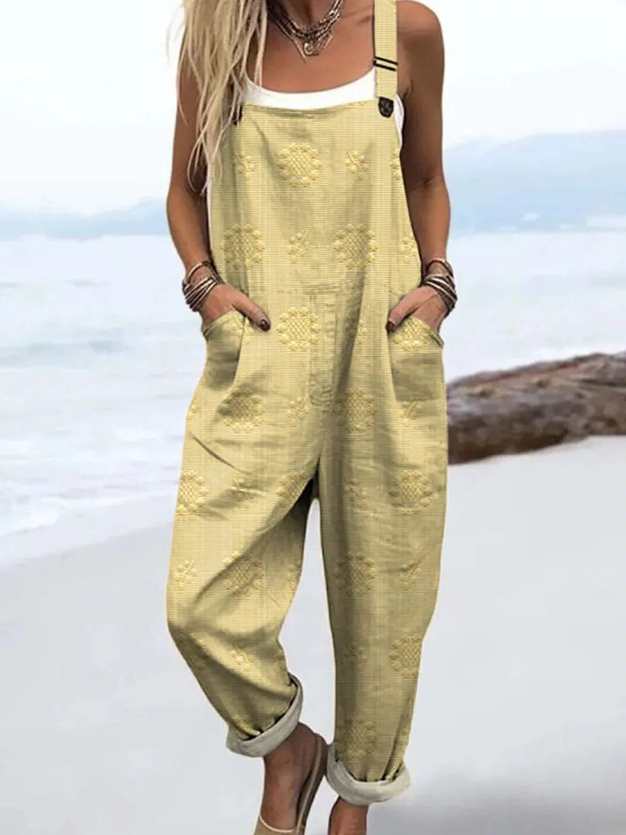 Miya | Relaxed Wide Leg Jumpsuit with Pockets for Women