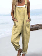 Miya | Relaxed Wide Leg Jumpsuit with Pockets for Women