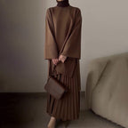 Nairobi | Oversized Pleated Midi Set with Bell Sleeves for Women