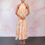 Nora | Halter Neck Maxi Dress for Women
