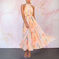 Nora | Halter Neck Maxi Dress for Women
