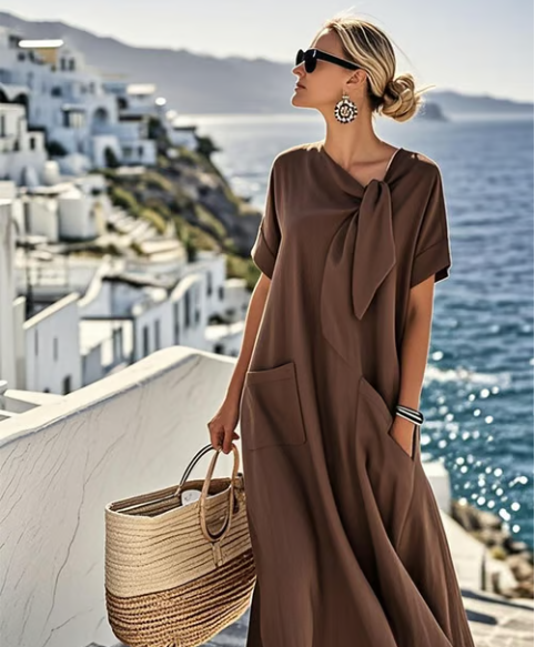 Lalita | Tie Neck Maxi Dress for Women