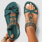Kelda | Open Toe Beaded Sandals for Women