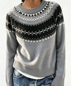 Olalla | Fair Isle Sweater with Crew Neck for Women