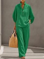 Nadia | Batwing Wide Leg Set for Women