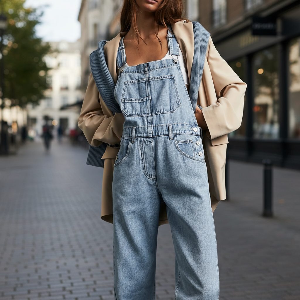 Posy | Relaxed Wide Leg Denim Jumpsuit for Women
