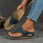 Diana | Wedge Thong Sandals with Open Toe for Women