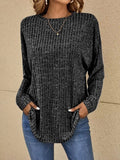 Qiana | Ribbed Knit Jumper with Long Sleeves for Women