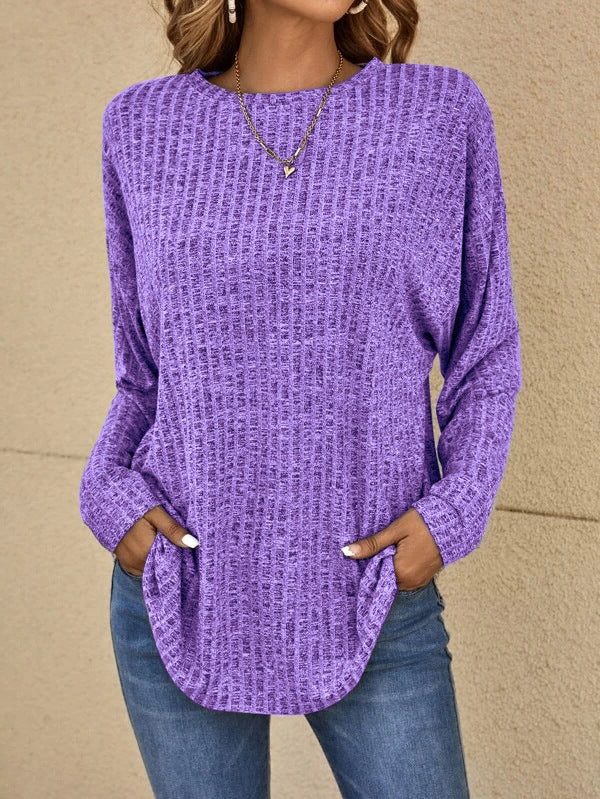 Qiana | Ribbed Knit Jumper with Long Sleeves for Women