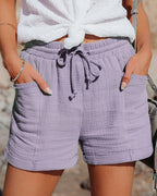 Alexa | Drawstring Gauze Shorts for Women