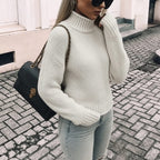 Renilde | Chunky Knit Oversized Jumper with Roll Neck for Women