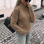 Renilde | Chunky Knit Oversized Jumper with Roll Neck for Women