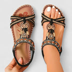 Kelda | Open Toe Beaded Sandals for Women