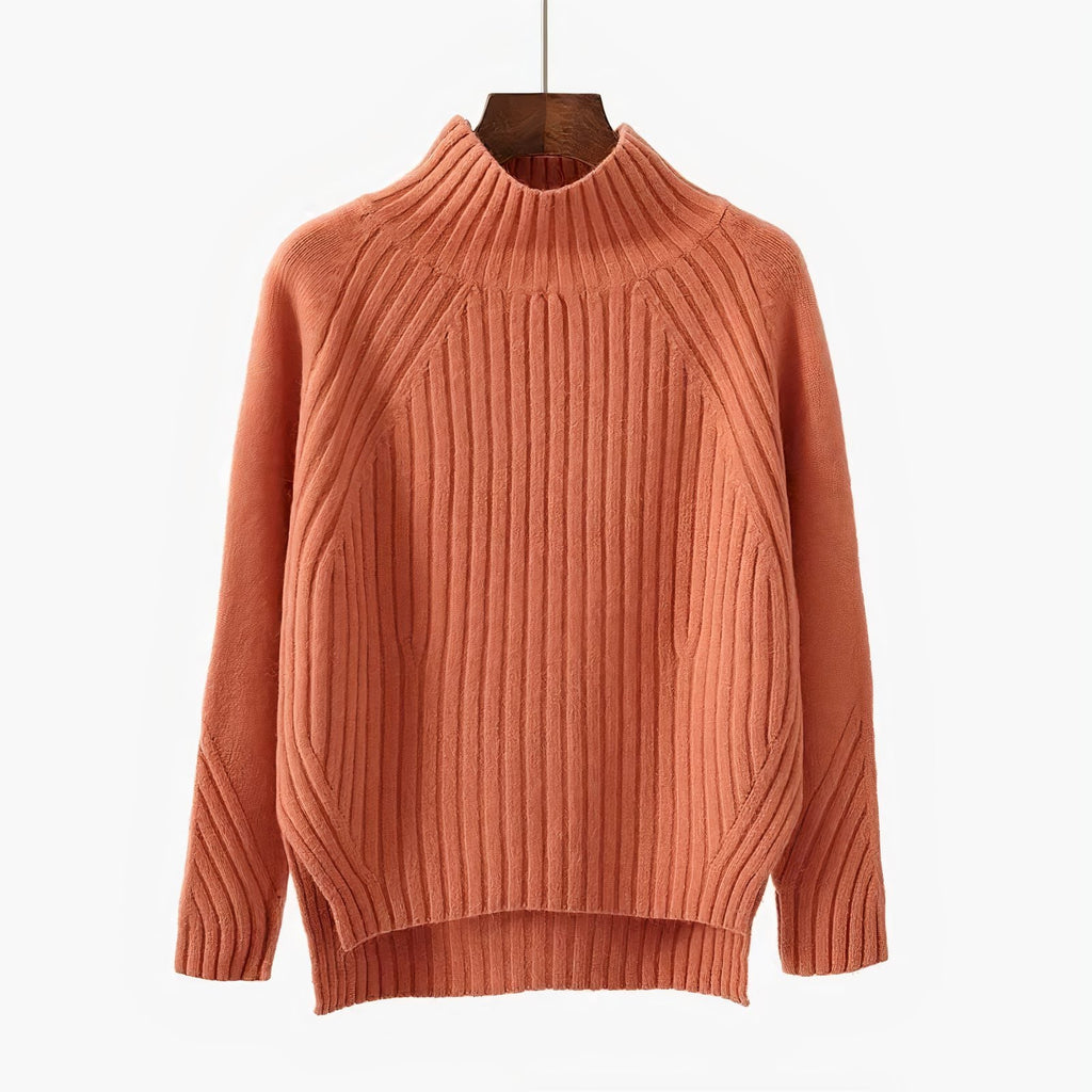 Sade | Ribbed Knit Crew Neck Sweater for Women