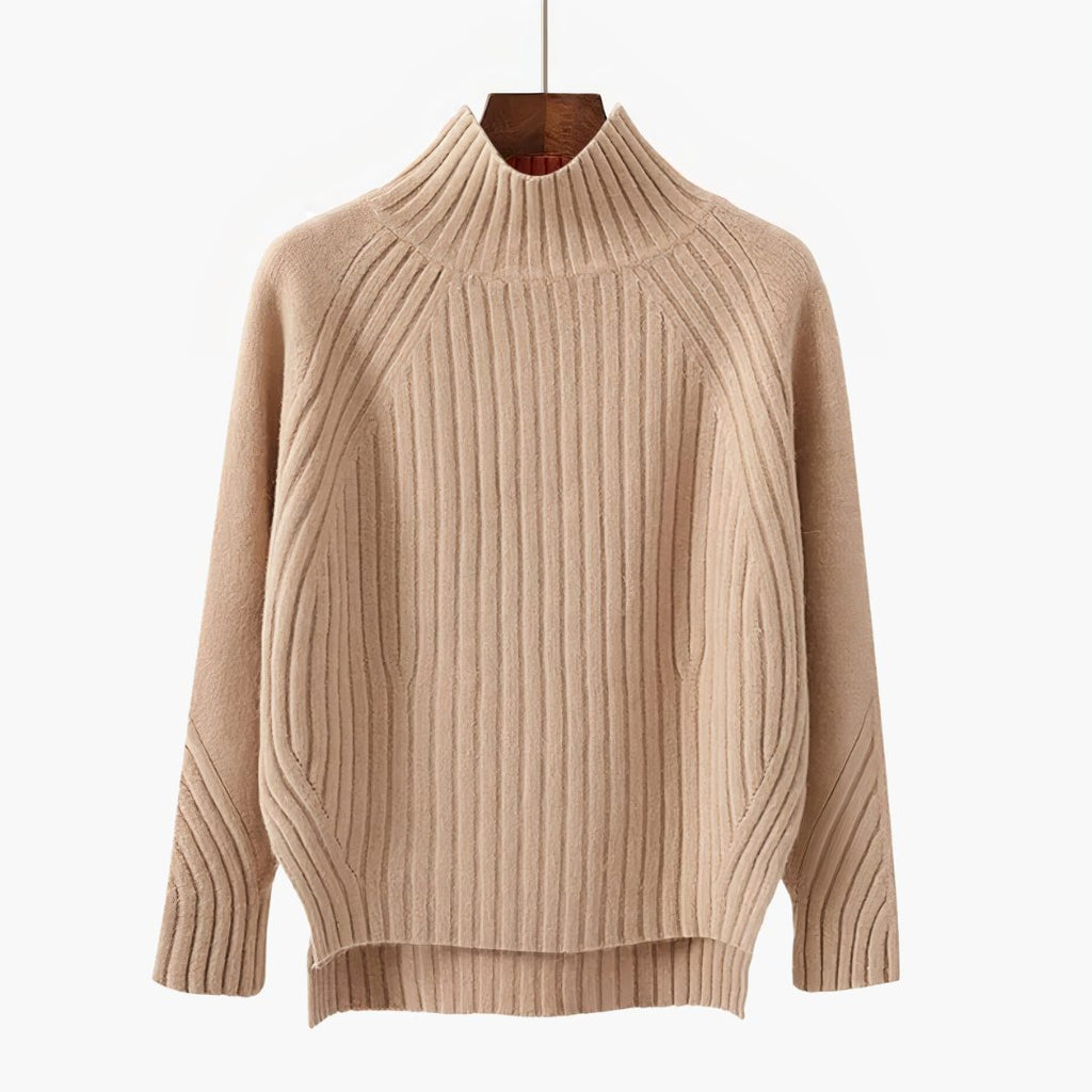 Sade | Ribbed Knit Crew Neck Sweater for Women