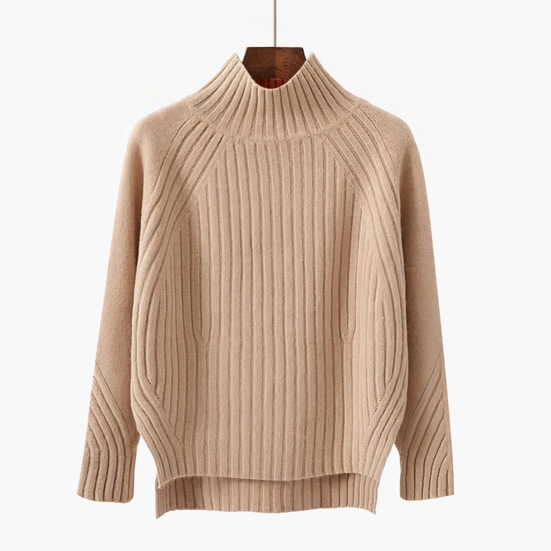 Sade | Ribbed Knit Crew Neck Sweater for Women