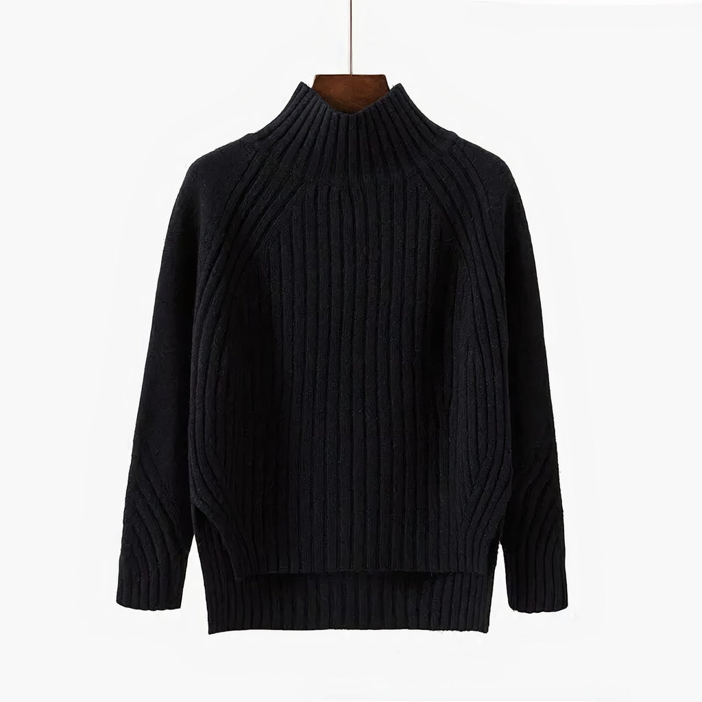 Sade | Ribbed Knit Crew Neck Sweater for Women