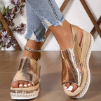 Yelena | Platform Open Toe Sandals for Women