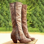 Scholastica | Lace-Up Knee-High Boots for Women
