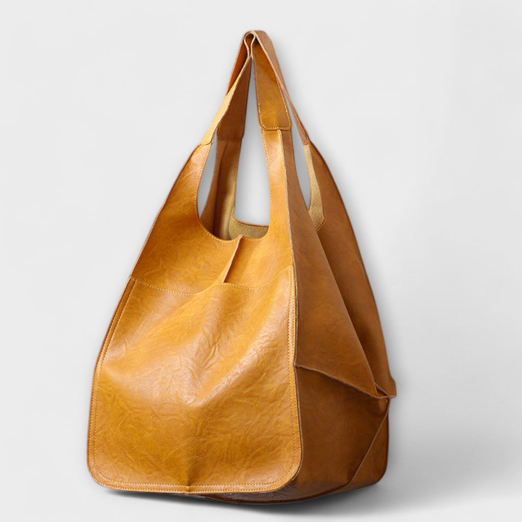 Urania | Oversized Leather Weekender Bag for Women
