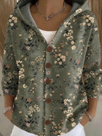 Tamora | Button-Front Hooded Cardigan with Pockets for Women