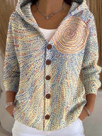 Tamora | Button-Front Hooded Cardigan with Pockets for Women