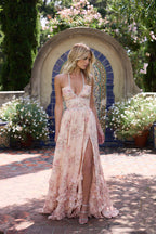 Floral Halter Maxi Dress for Women