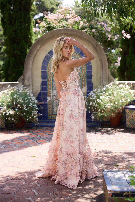 Floral Halter Maxi Dress for Women