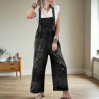 Vespera | Relaxed Wide Leg Denim Jumpsuit for Women