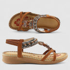 Kelda | Open Toe Beaded Sandals for Women
