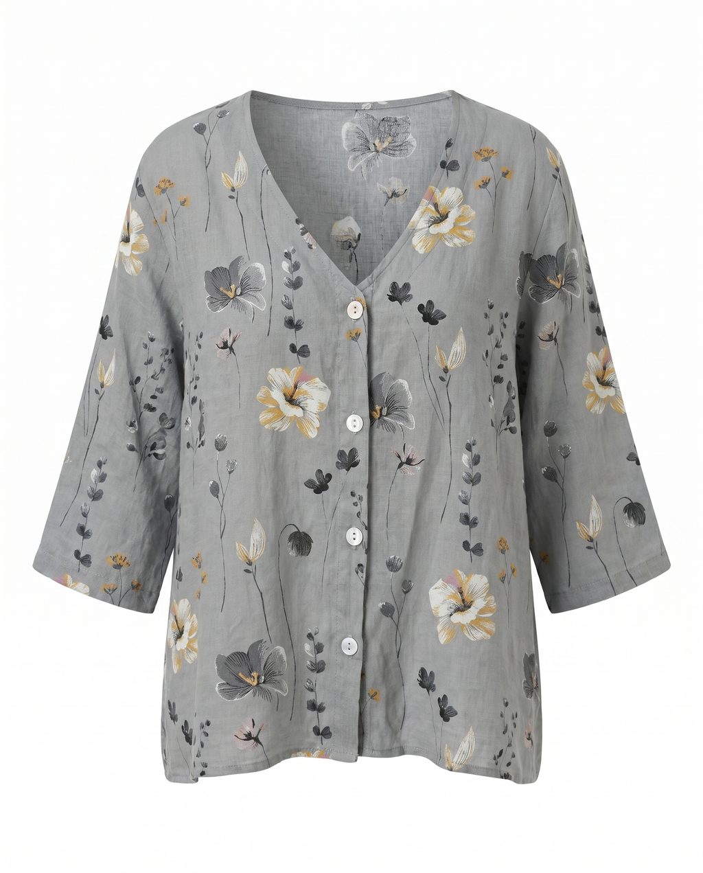 Tira | Blouse with V-Neck and Three-Quarter Sleeves for Women