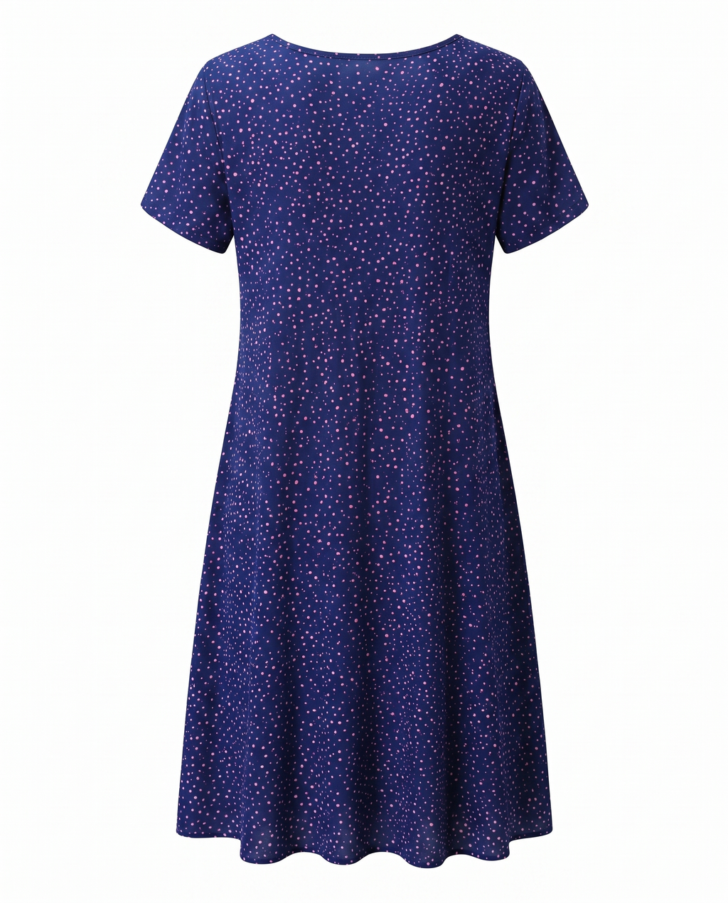 Elisa | Midi Dress with V-Neck and Short Sleeves for Women