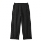 Amika | Striped Cropped Trousers with Button Detail for Women