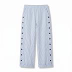 Amika | Striped Cropped Trousers with Button Detail for Women