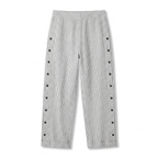 Amika | Striped Cropped Trousers with Button Detail for Women