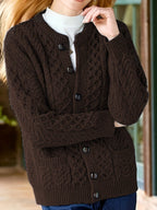 Ysabeau | Textured Button-Front Cardigan for Women